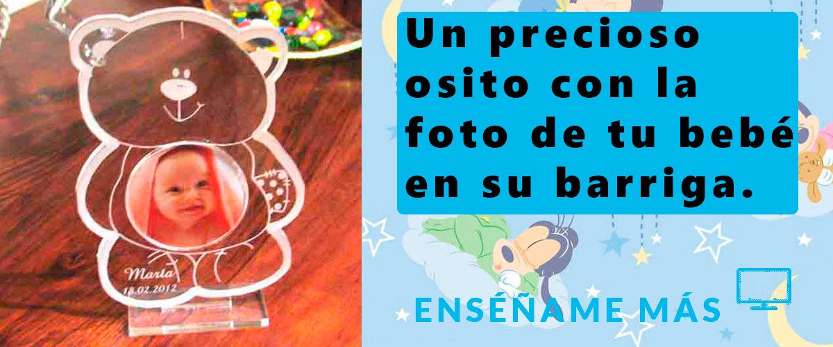 Portafotos bautizos personalizado