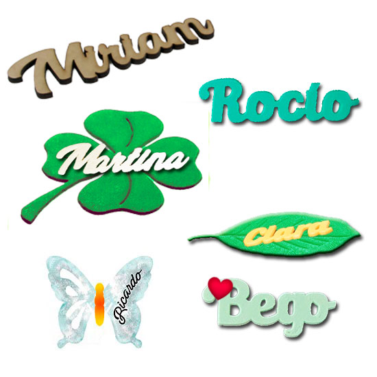 Selección de Marcasitios personalizados con nombre