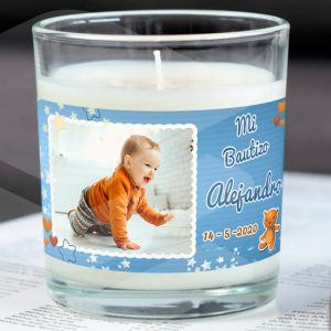 vaso con vela personalizado